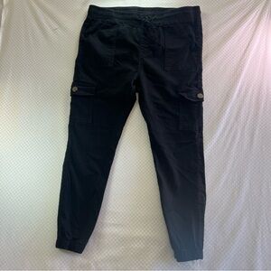 VIP Jeans Cargo Pant 17 Jr.’’s BlackCotton Khaki Twill Utility‎ Joggers